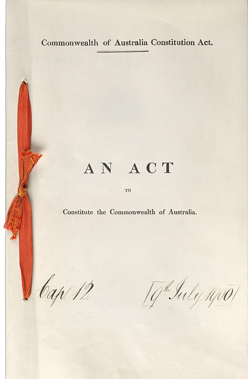 Commonwealth of Australia Constitution Act 1900